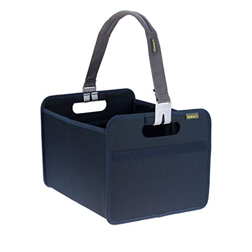 Shopper Bundle Marine Blau / Uni abwischbar stabil Polyester platzsparend am Meer Ferien See Strand mit Griffen Urlaub Wochenende Insel Sylt