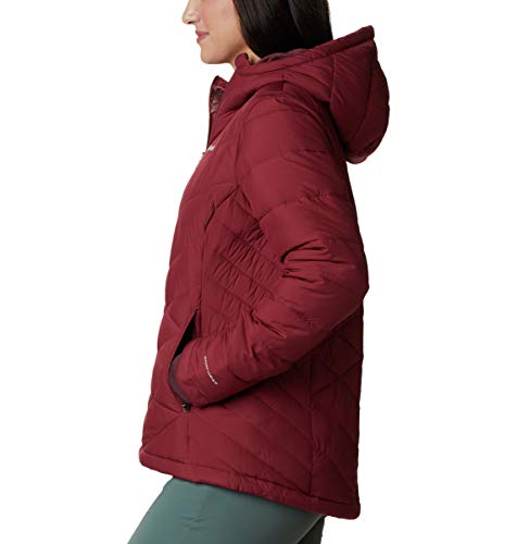 Image of Columbia Women's Omni-Heat Reflective Heavenly Hooded Hiking & Trekking Down Standard Length Jacket