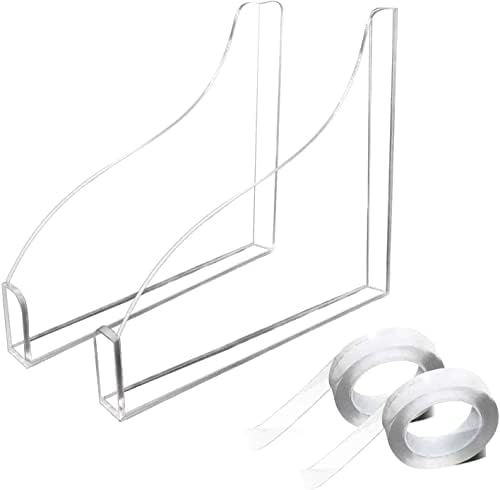 TAKETAU 2 Pack Bathtub Shower Splash Guard, Splash Guards for Bathroom Bath Tub Corner with 3M Super Viscose, Clear Bathtub Splash Guads