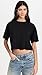 Cotton Citizen Women's Tokyo Crop Tee, Jet Black, XS
