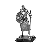 CYDZSRA Elegante Estatua de Caballero Vintage, de Escritorio, Forma Moderna, Decorativa para Dormitorio, Sala Estar, Mano Obra Fina y Detalles, Estatua Caballero, Arte, artesanía, Plata