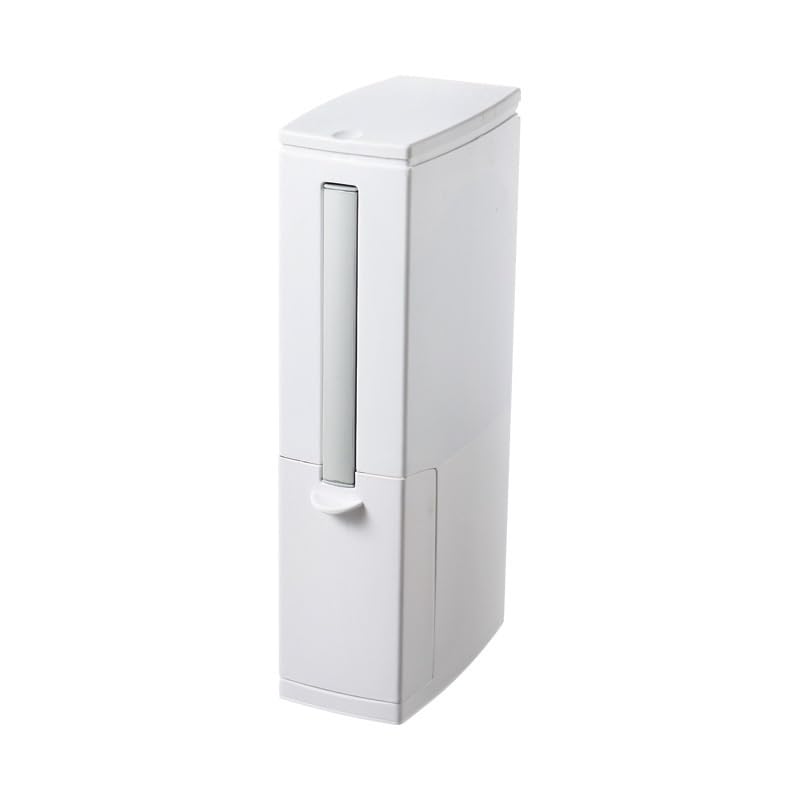 Bathroom Toilet Brush Set Garbage Bin Household Integrated Press with Lid PC Material