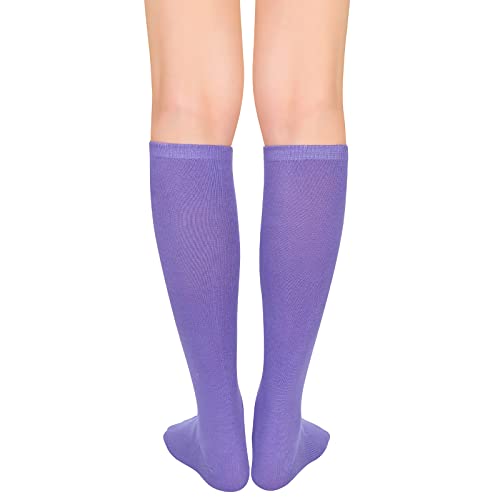 Image of Women's Knee High Socks Long Athletic Thin Thigh High Stocking Outdoor Sport Casual Tube Socks Knee Socks