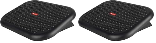Repose-pieds de bureau ergonomique support de pieds reglable et inclinable x2