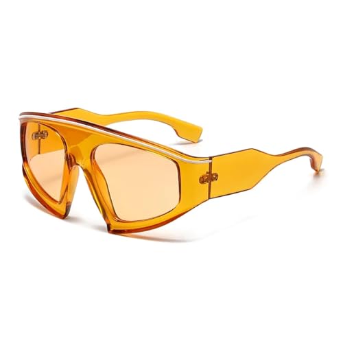 Lunettes de soleil surdimensionnées steampunk avec verres dégradés anti-UV400 durables