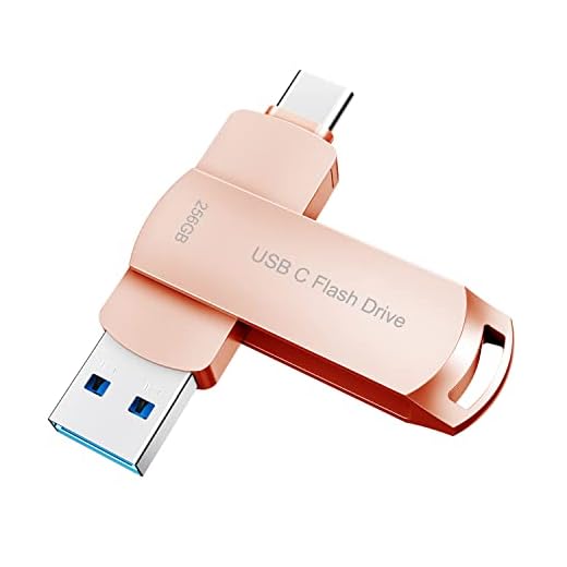 USB Flash Drive 256GB USB C Thumb Drive Memory Stick Android Phone Photo Stick External Storage Drive Compatible Android Phone Pad MacBook USB C and Computer Pink 256G
