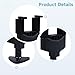 Guitar Wall Mount With Self-Locking Hook, Wall Bracket For Acoustic, Electric Guitars, Bass, Ukulele, Abs Musical Instrument Display Stand, Black