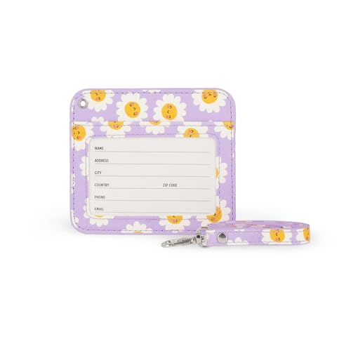 Legami - Tarjetero Con Cierre De Mosquetón, Tarjetero Con Cierre De Clip De Seguridad, 1 Ventana Transparente, Bolsillos Para Tarjetas De Piel Sintética, Dimensiones 10,4 X 9 Cm, Tema Daisy Legami - Tarjetero Con Cierre De Mosquetón, Tarjetero Con Cierre De Clip De Seguridad, 1 Ventana Transparente, Bolsillos Para Tarjetas De Piel Sintética, Dimensiones 10,4 X 9 Cm, Tema Daisy