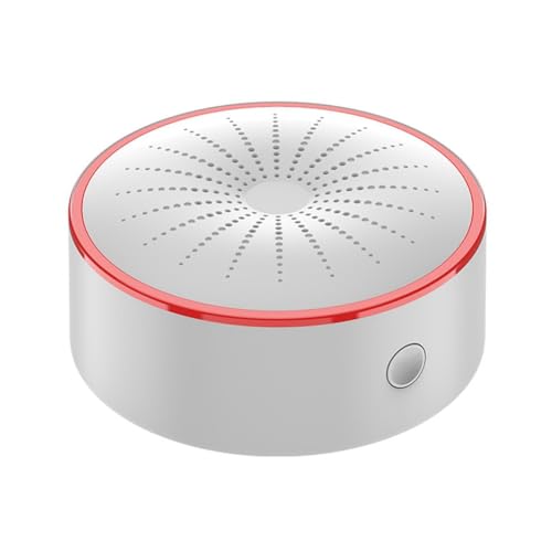 Roxvue de Alarma Inalámbrico Tuya Smart Home Sensor de Alarma de Luz y Sonido Detector Sensor Inteligente Alimentado por USB Zigbee