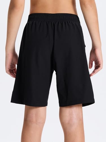 DEVOROPA Boys Athletic Shorts Lightweight Quick Dry Hiking Cargo Shorts with Zipper Pockets for Outdoor Running2