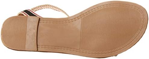 YOKI-RONA Open Toe Flat Sandal With Synthetic Multi Color Upper Straps, Navy, 8 M US | Image 3