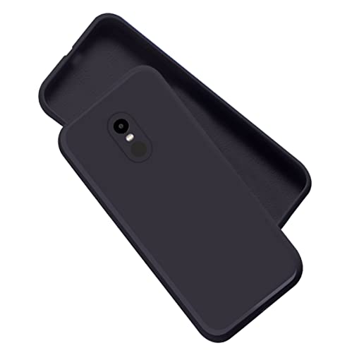 Image of A rtistque Liquid Silicone Back Cover Case for Redmi Note 4X Matte Shockproof TPU Soft Flexible with Camera Protection - Black