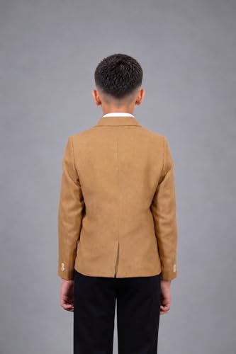 Image of SaintX Kids Boys Premium Blazer | Stretchable Structured Performance Grade Fabric | Fully Lined | Slim Fit | Formal & Casual Multi-Purpose Coat (1-14 Years KB02)