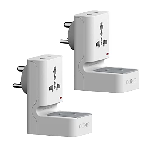 Image of Cona Standy Multiplug 3 +1 - (White) - (Material -PC) - Unit 2 Nos