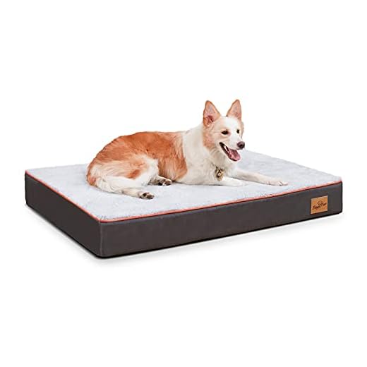 BingoPaw Cama Perro Grande XXL Cama para Perros Grandes Desenfundable,120x90cm Colchonetas para Perros Grandes Lavables Colchon Perro Viscoelastico Impermeable con Funda Suave y Espuma Ortopedica