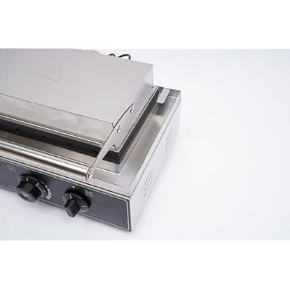 Edelstahl Waffeleisen Waffeln Am Stiel Waffelsticks Schwere Backplatten Optische Und Akustische Fertigmeldung Doppelwaffeleisen Waffel Maker MultifunktionsgeräT Kontaktgrill Profi 1500Watt – Bild 4
