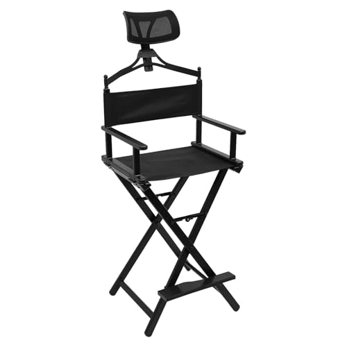 Omiasou Foldable Makeup Artist Chair with Head Rest