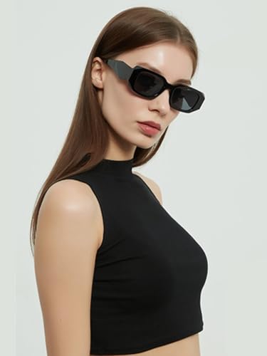 DUPER Sunglasses Womens Y2k Glasses- Y2k Sunglasses For Men, Y2k Rectangle Sunglasses, Hexagon Sunglasses, 90s Sunglasses3