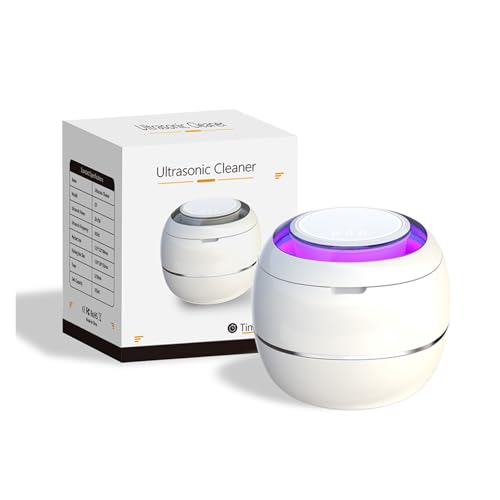リテーナー用超音波洗浄機 義歯 ジュエリー洗浄機 ミニポータブルUV超音波義歯リテーナークリーナー
