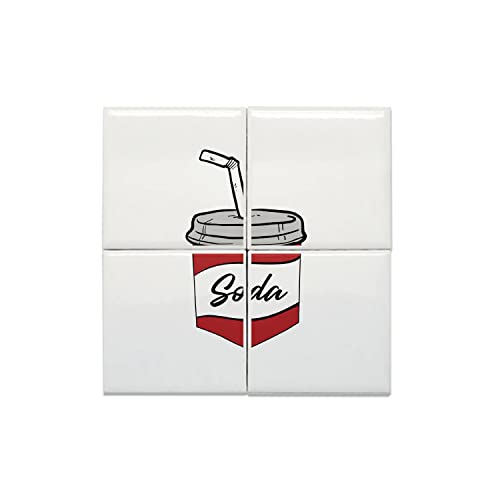 Carreaux céramique rétro 15,2 x 15,2 cm décoration murale pop
