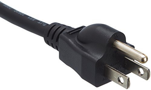 Image of Amazon Basics Computer Monitor TV Replacement Power Cord - 15 ft, Black, 24 Count Total