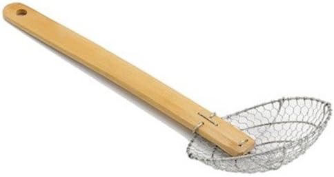 Bamboo Handle S/S Coarse Skimmer (5")