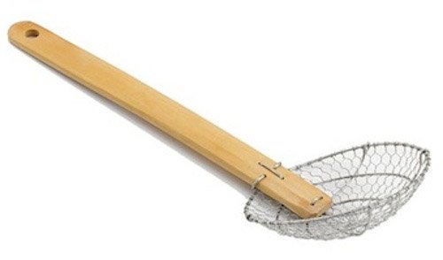 Bamboo Handle S/S Coarse Skimmer (10")