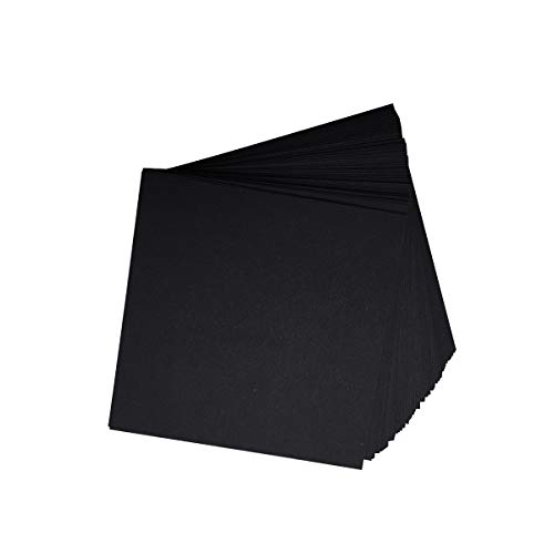 100 Origami Paper Double Sided Color Black 3X3 Inches Square Easy Fold Paper For Folding Paper, Origami Cranes, Scrapbook Paper (#S11 Black) #TOP6