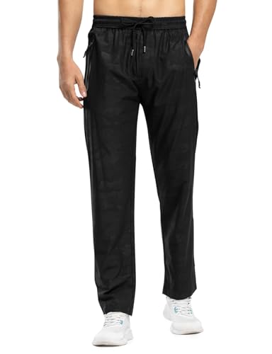 Image of TBMPOY Men's Outdoor Lightweight Hiking Mountain Pants Running Active Jogger Pants