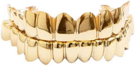 Silicone Gel Grillz Gold Grills for Your Teeth, Gold Teeth Tooth Grillz for Men and Women, Grillz Hip Hop, Jewelry Grills for Teeth image 5