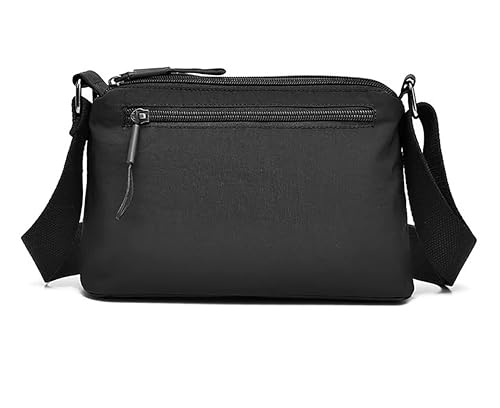 Image of WildHorn Nylon Sling Bag for Women | Lightweight Crossbody Shoulder Bag | 3 Zipper Pockets | Adjustable Strap | Travel, Office & Daily Use