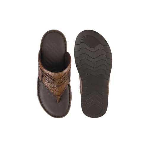 Image of Mochi Men Leather Casual Slip-On Comfort Chappal