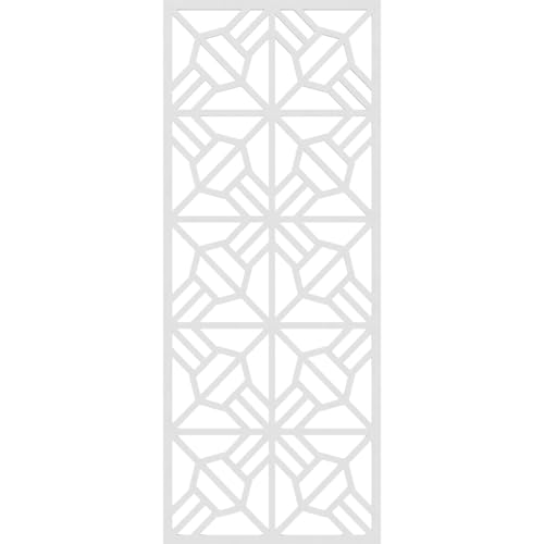 Image of 23 3 /8 inchW x 59 3 /8 inchH x 3 /8 inchT Auburn Decorative Fretwork Wall Panels in Architectural Grade PVC