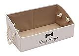 juguetes de otros niños 4. Moderno y práctico: color clásico y diseño de moda, adecuado para varios estilos de decoración, caja trapezoidal, fácil de sacar juguetes para las mascotas.