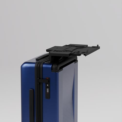 Image of TRAMORA Carry-on PRO (56cm) Cabin Trolley Bag & Free Backpack, Laptop Stand, Combination Lock, Phone Stand, Cup Holder, 8 Lockable Wheels, Polycarbonate Hard-Shell (T6 Standard, Indigo)