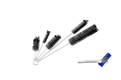 Weedness Pipas de Fumar Limpieza Bong Cristal + Escobilla - Pipas de narguile Limpie Cepillos Bong Cepillo de Cerdas