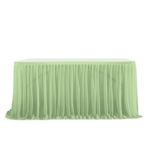 PSNKLMM 4FT Tüll Tischrock Grün