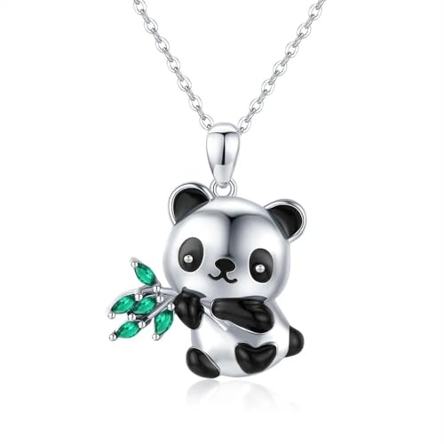 Collier de panda mignon en cristal le cadeau idéal pour fillettes