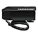 LEZYNE Micro Drive Bicycle USB Rechargeable IPX7 Waterproof White LED Front Light w/Multiple Solid & Flash Modes | Integrated Silicone Rubber Strap Mount, Black Satin