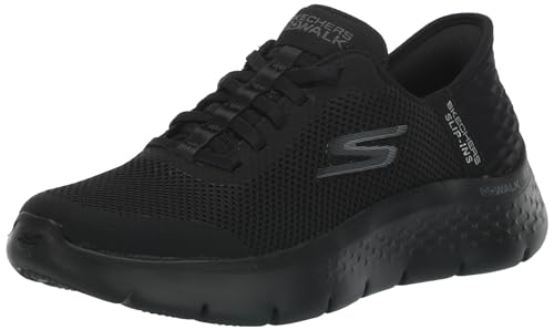 Skechers Femme GO Walk Flex Grand Entry, Black Textile/Trim, 39 EU