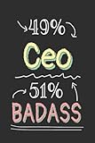 badass ceo notebook: funny lined journal, notebook, size 6x9 inches 120 pages