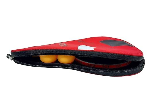 Stag Iconic Table Tennis Racket Cover, Ping Pong Paddle Case, Soft Feel Portable Waterproof Table Tennis Material Case Bag- Speed (Red) 2