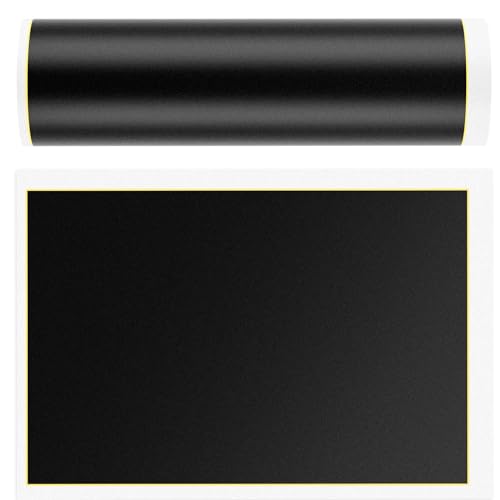 SmallCat 4 PCS Black Laser Marking Paper, Laser Engraving Test Paper for Fiber Laser Marking and Engraving, Laser Colored DIY Supplies for Metal, Glass, Ceramics (39 × 27 cm)