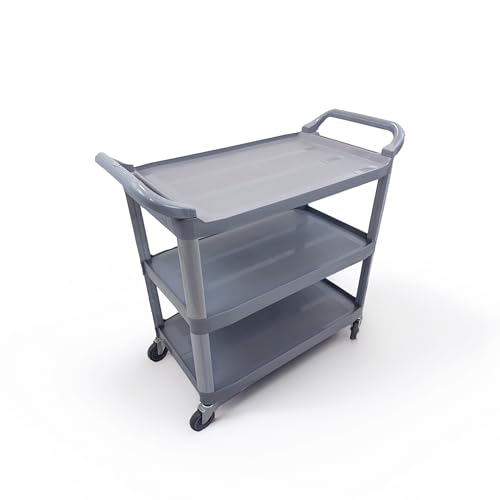 Carro hostelero Profesional con 3 bandejas y Ruedas de Acero y Polipropileno. Mediads 102x50x96 (L x F x A)