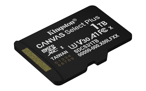 Image of Kingston Canvas Select Plus microSD Memory Card 1TB micSDXC Gen3 150R A1 Single Pack w /o ADP - SDCS3 /1TBSP