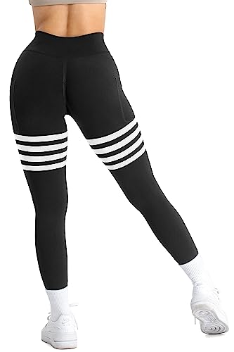 A AGROSTE Seamless Workout Leggings for Women Scrunch Butt Lifting Leggings Booty High Waisted Yoga Pants4