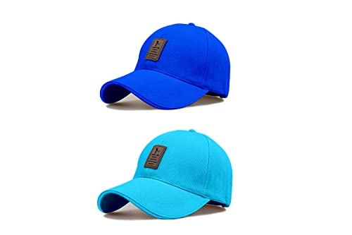 Image of solid plain unisex cotton caps free size adjustable casual look stylish cap