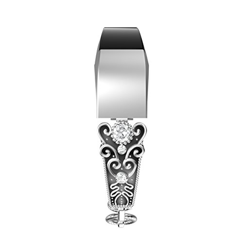 MoreToys Fitbit Alta Band, Vintage Stainless Steel Replacement Accessories Wristband Watch Strap Bracelet for Fitbit Alta HR/Fitbit Alta Fitness Tracker - Thumbnail 3
