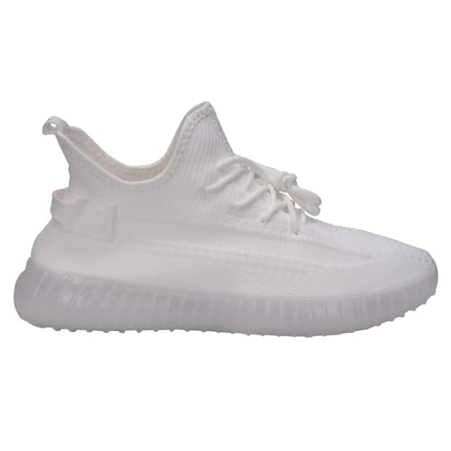 Image of Glemia Knitted Athletic Sneakers, Breathable Mesh Upper, Lightweight Athleisure Knitted Active Wear Slip-On Sneaker Shoes for Sports, Athletics, and Walking Shoes (Multicoloured)