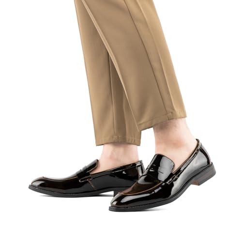 Image of JITAI Mens Velvet Loafers Dress Shoes Loafers for Men Tuxedo Suit Shoes